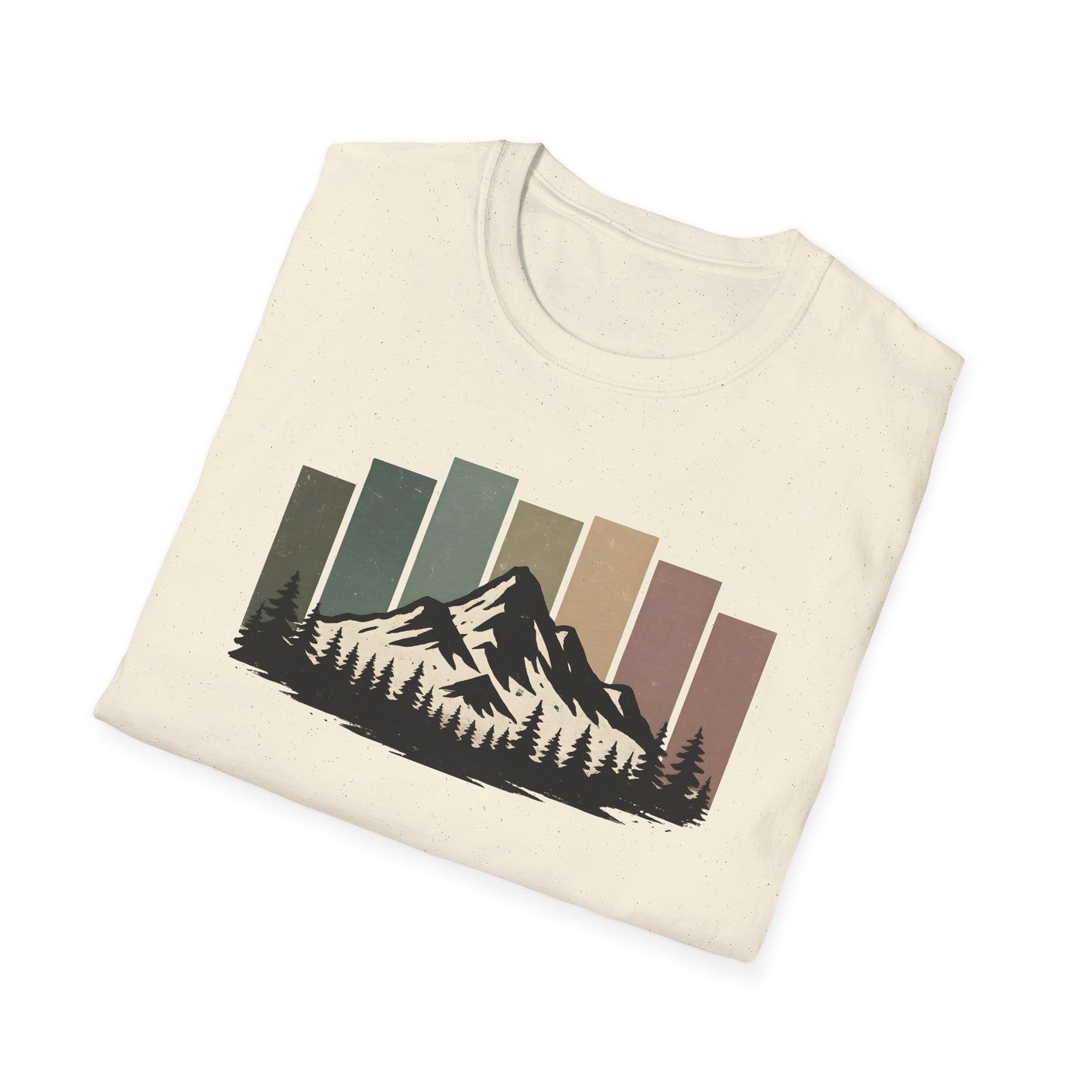 Mountain Peak Earth Tones T-shirt