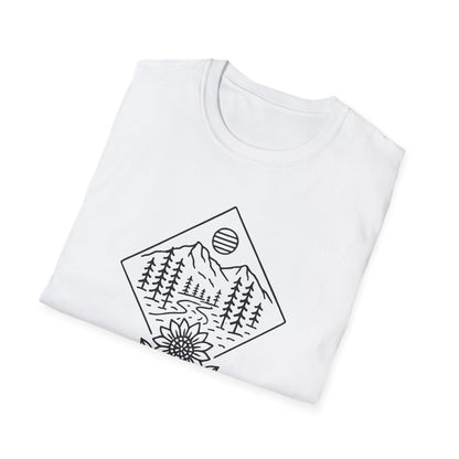 Sun Over Sunflower Landscape T-shirt