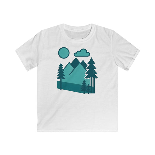 Children's Minimalist Mountain Landscape T-shirt