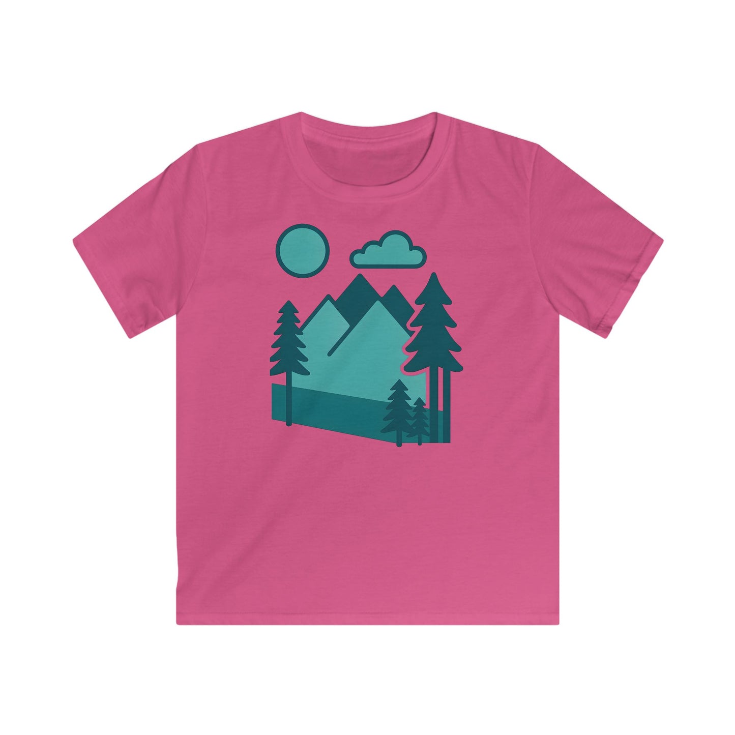 Children's Minimalist Mountain Landscape T-shirt