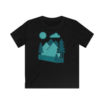 Children's Minimalist Mountain Landscape T-shirt
