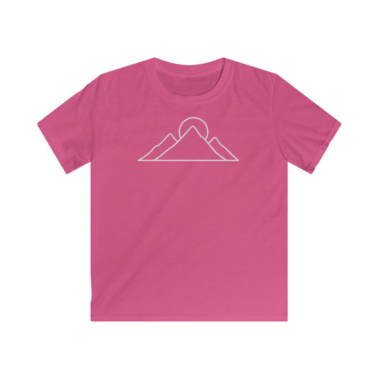 Children's Minimalist Mountain Sunrise T-shirt