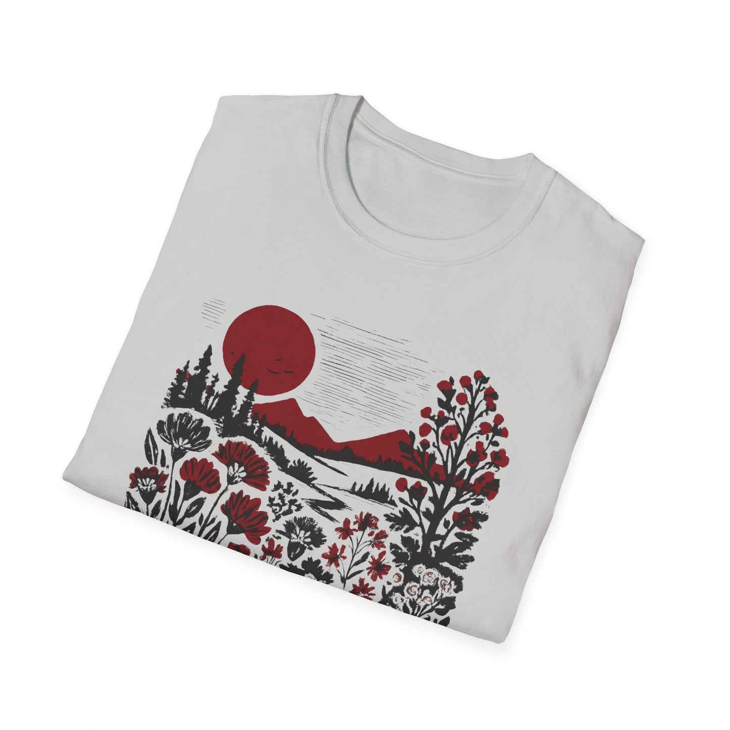 Burgundy Sunset Flora T-shirt