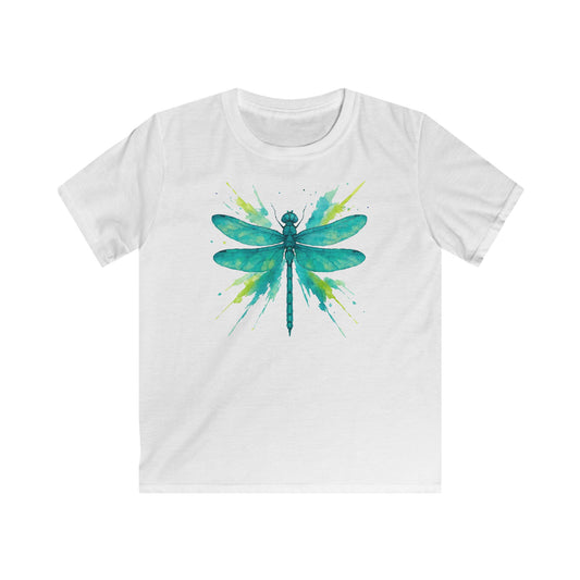 Children's Dragonfly Teal Splash T-shirt