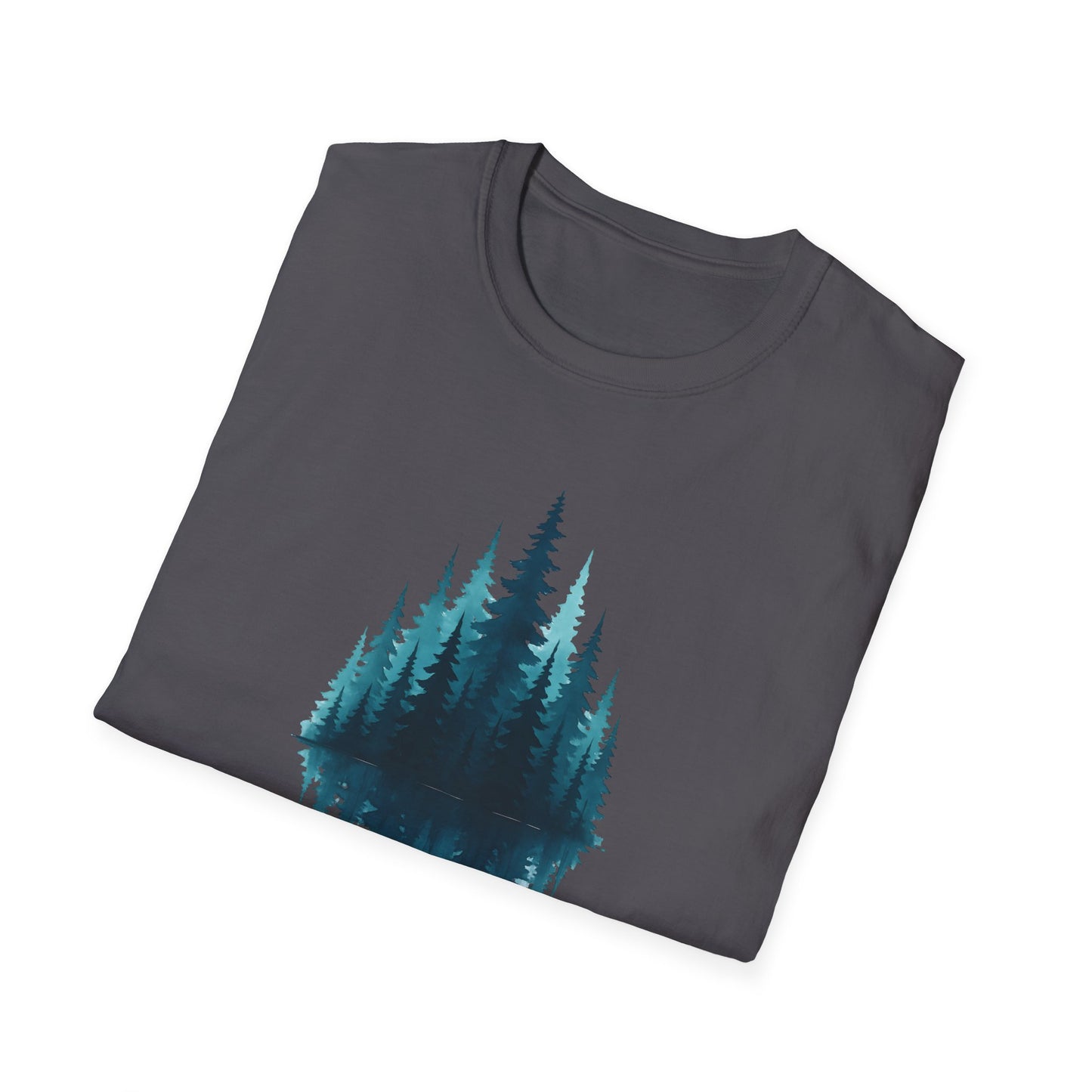 Mirrored Pine Teal Forest T-shirt