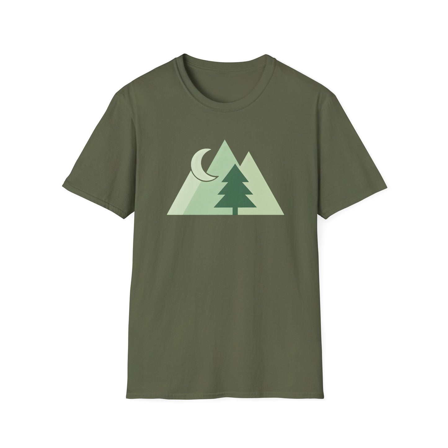 Greenscale Geometrical Mountains T-shirt