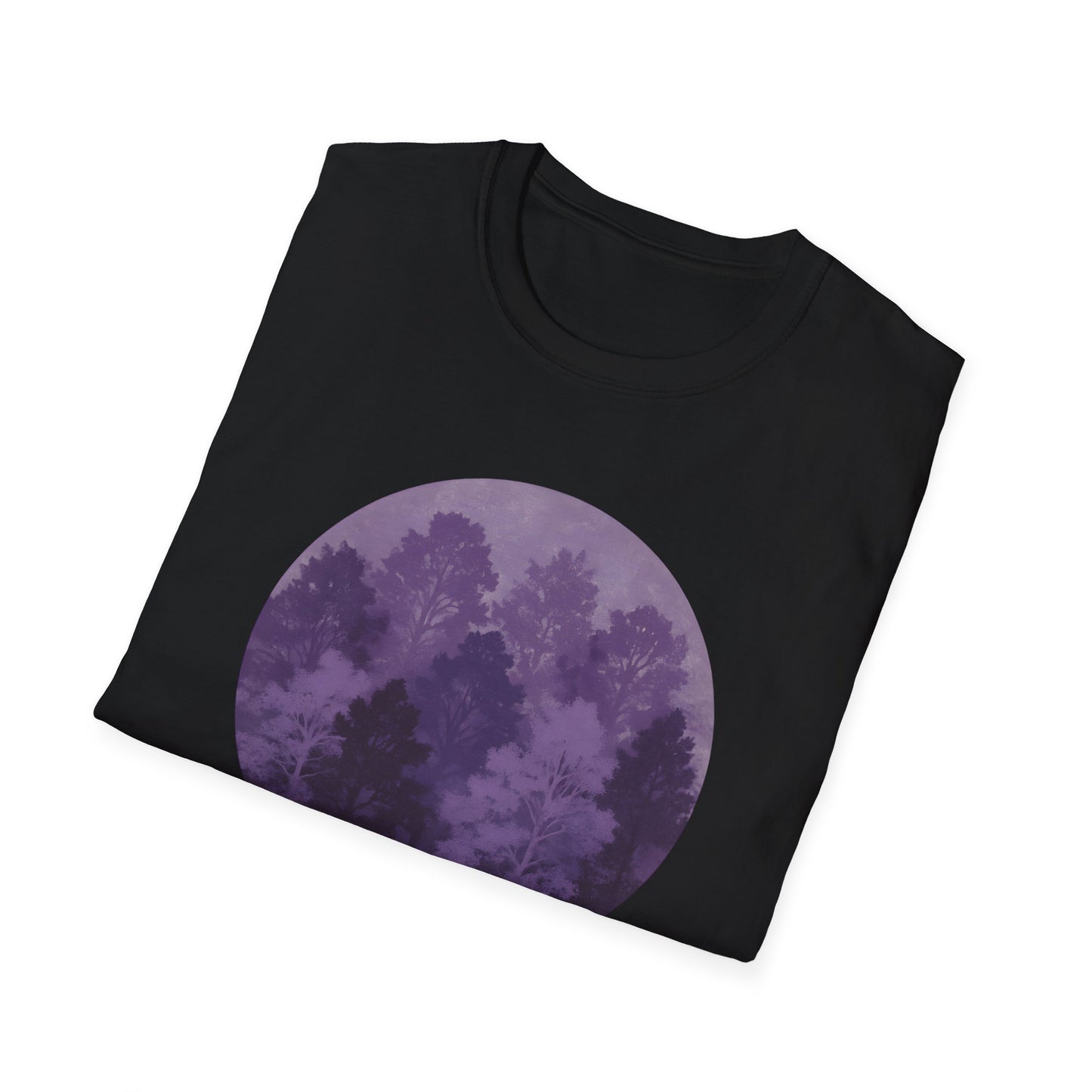 Purple Forest Oil Painting T-shirt