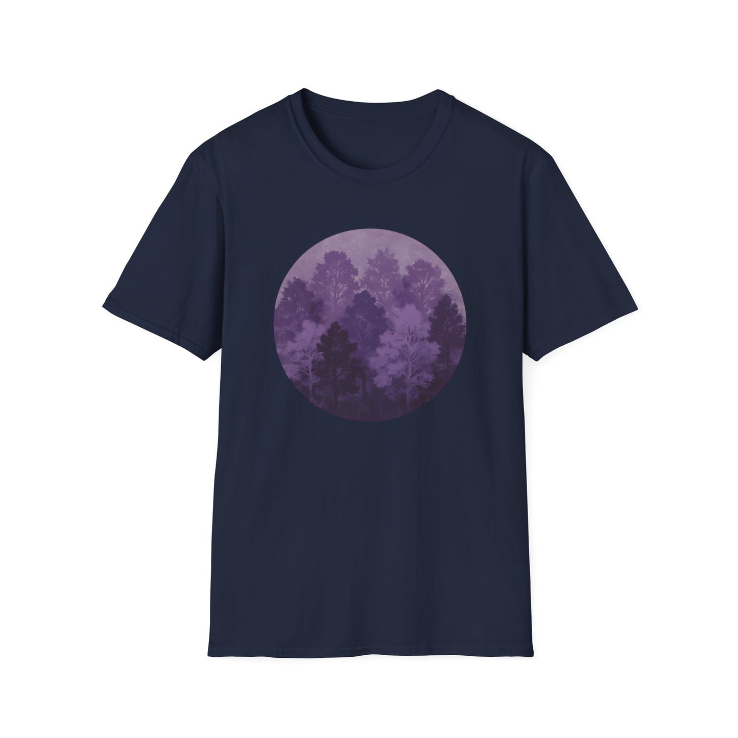 Purple Forest Oil Painting T-shirt