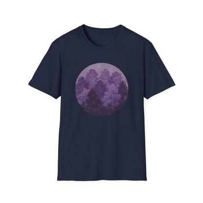 Purple Forest Oil Painting T-shirt