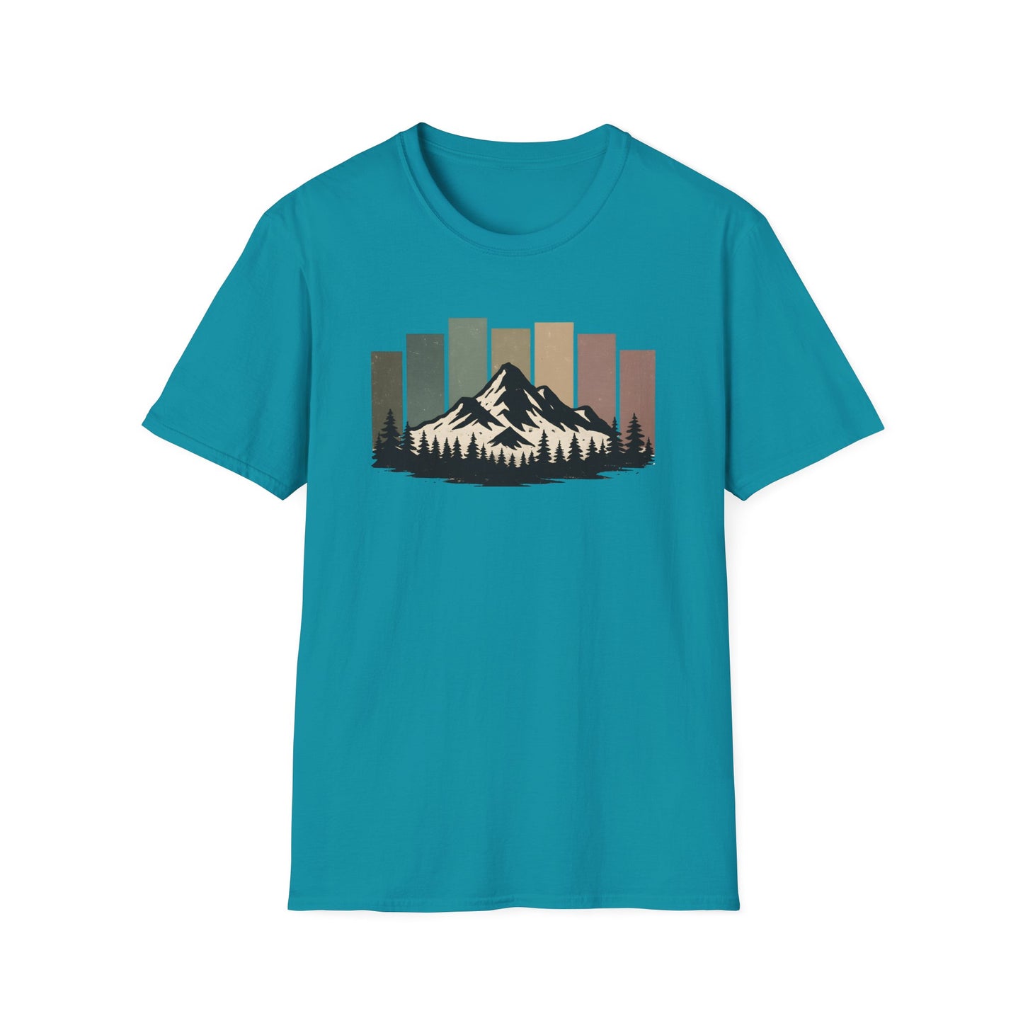 Mountain Peak Earth Tones T-shirt