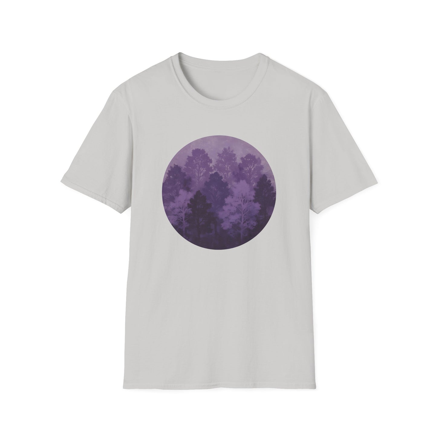 Purple Forest Oil Painting T-shirt