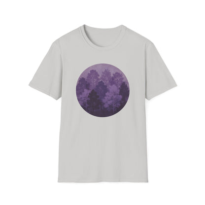 Purple Forest Oil Painting T-shirt