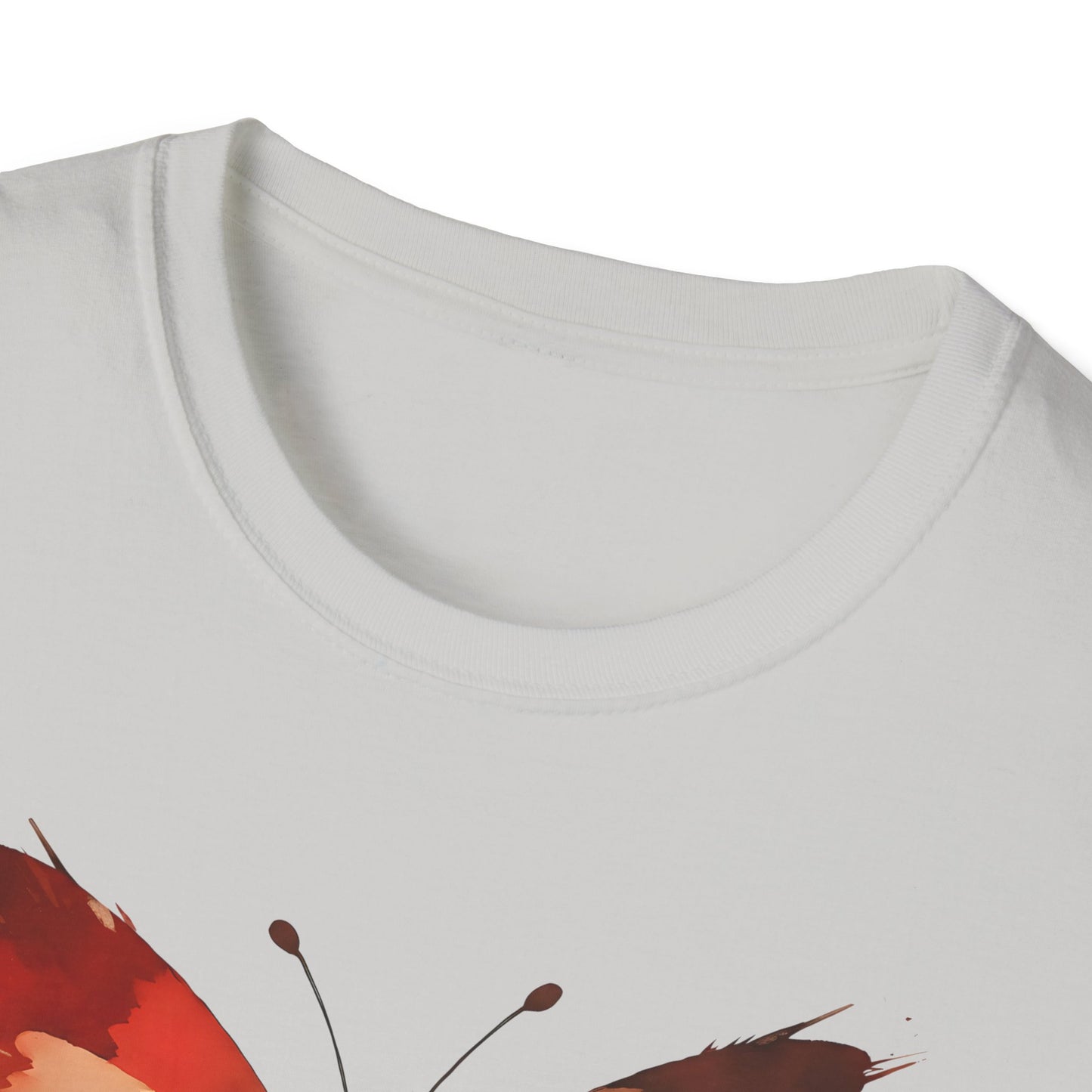 Watercolor Red Butterfly
