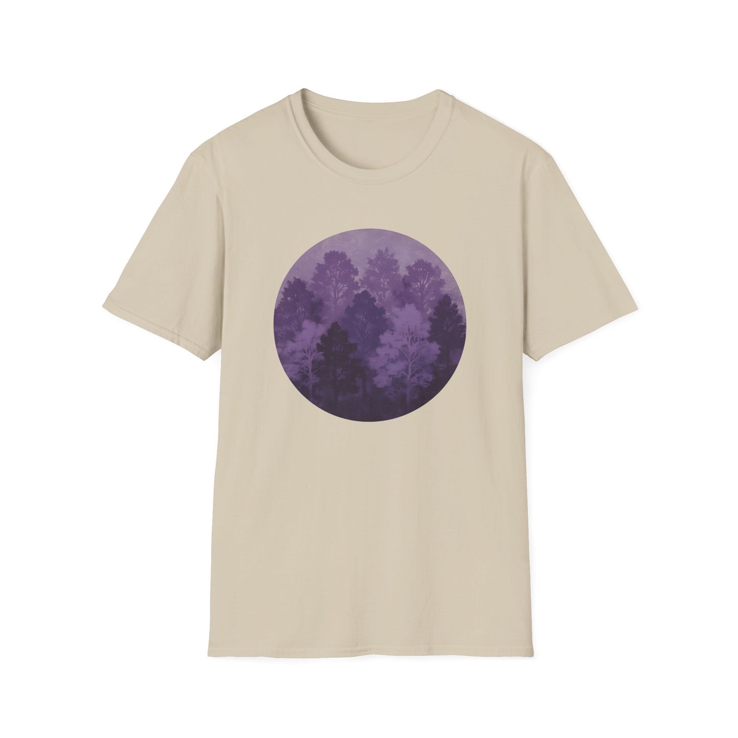 Purple Forest Oil Painting T-shirt