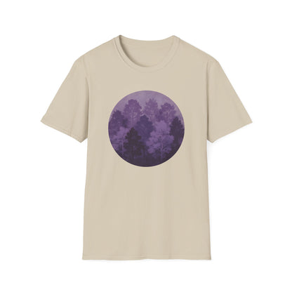 Purple Forest Oil Painting T-shirt