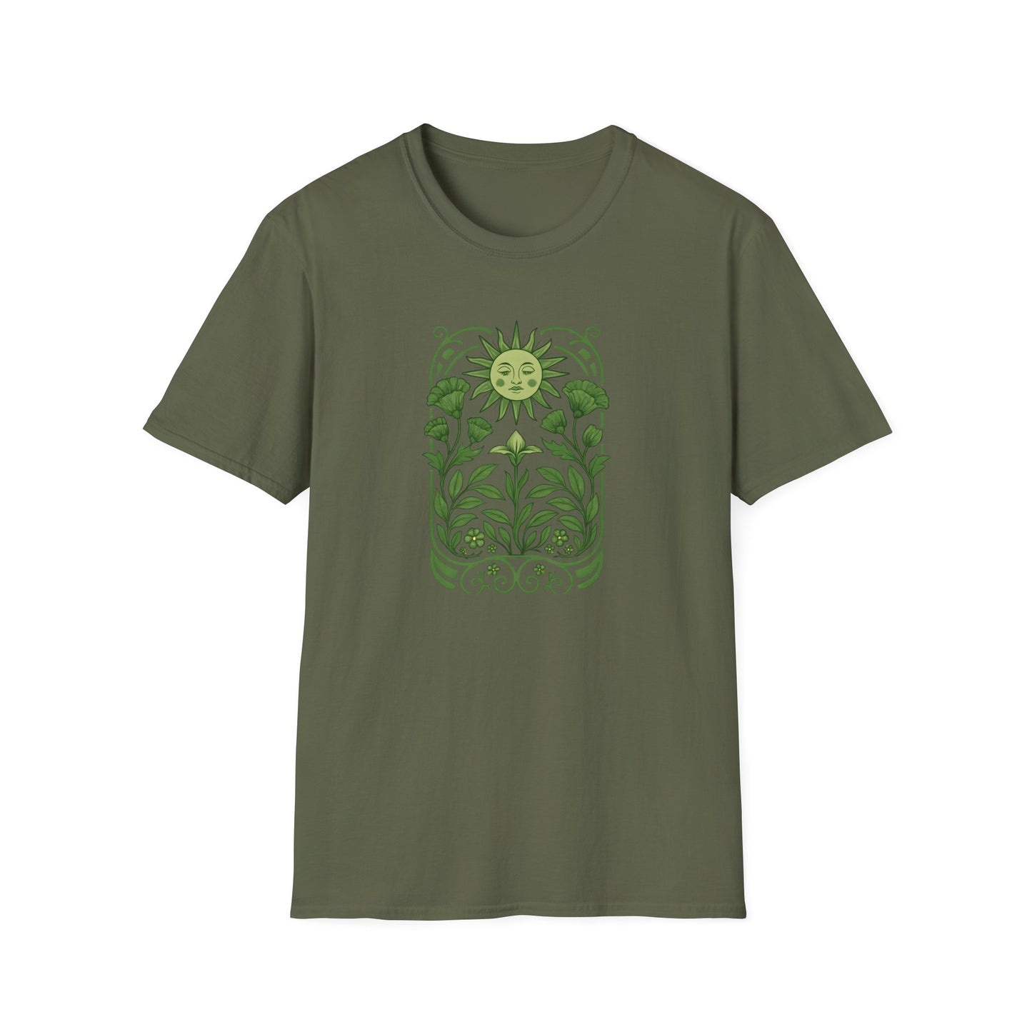 Serene Green Sunflower T-shirt