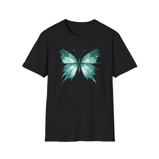 Butterfly Teal Watercolor
