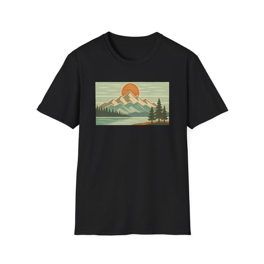 Retro Midday Mountain Peak T-shirt