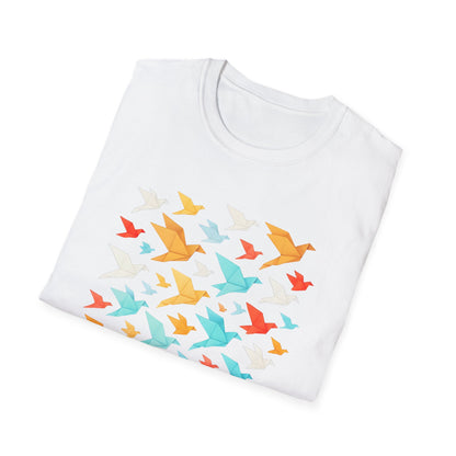 Origami Flock Of Birds T-shirt