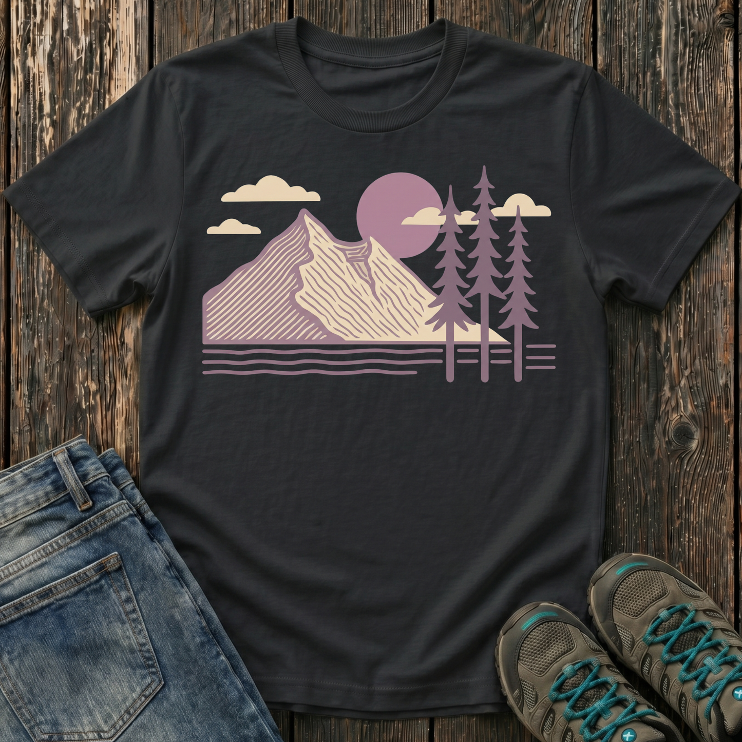Children's Lavender Mountain Sunset T-shirt
