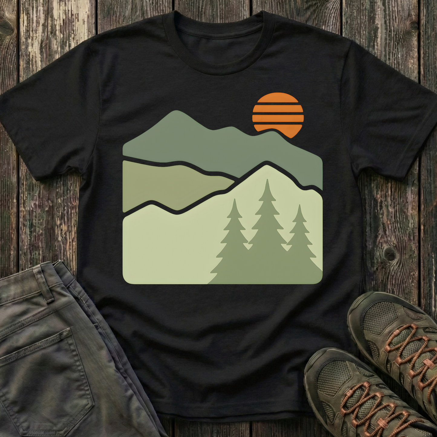 Retro Sun Rising T-shirt