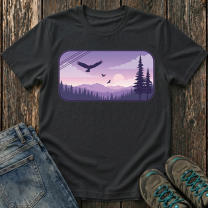 Children's Soaring Above the Twilight Pines T-shirt