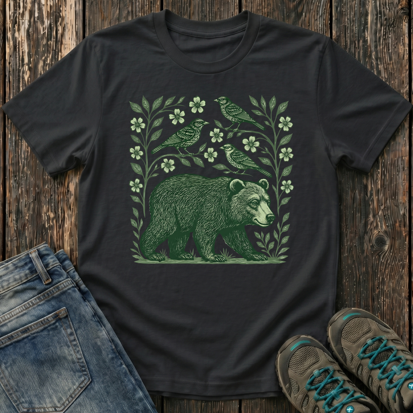 Children's Forest Bear And Friends T-shirt