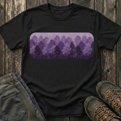 Purple Forest Oil Painting T-shirt