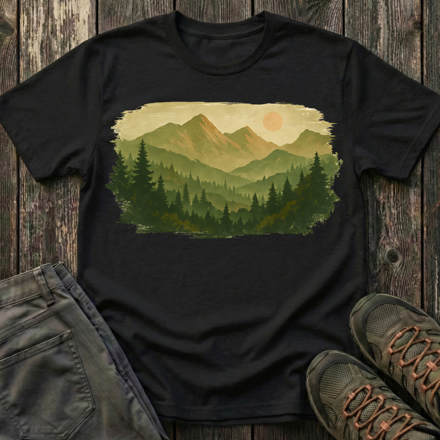 Brushstroke Landscape T-shirt