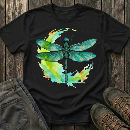 Dragonfly Moon Teal Splash