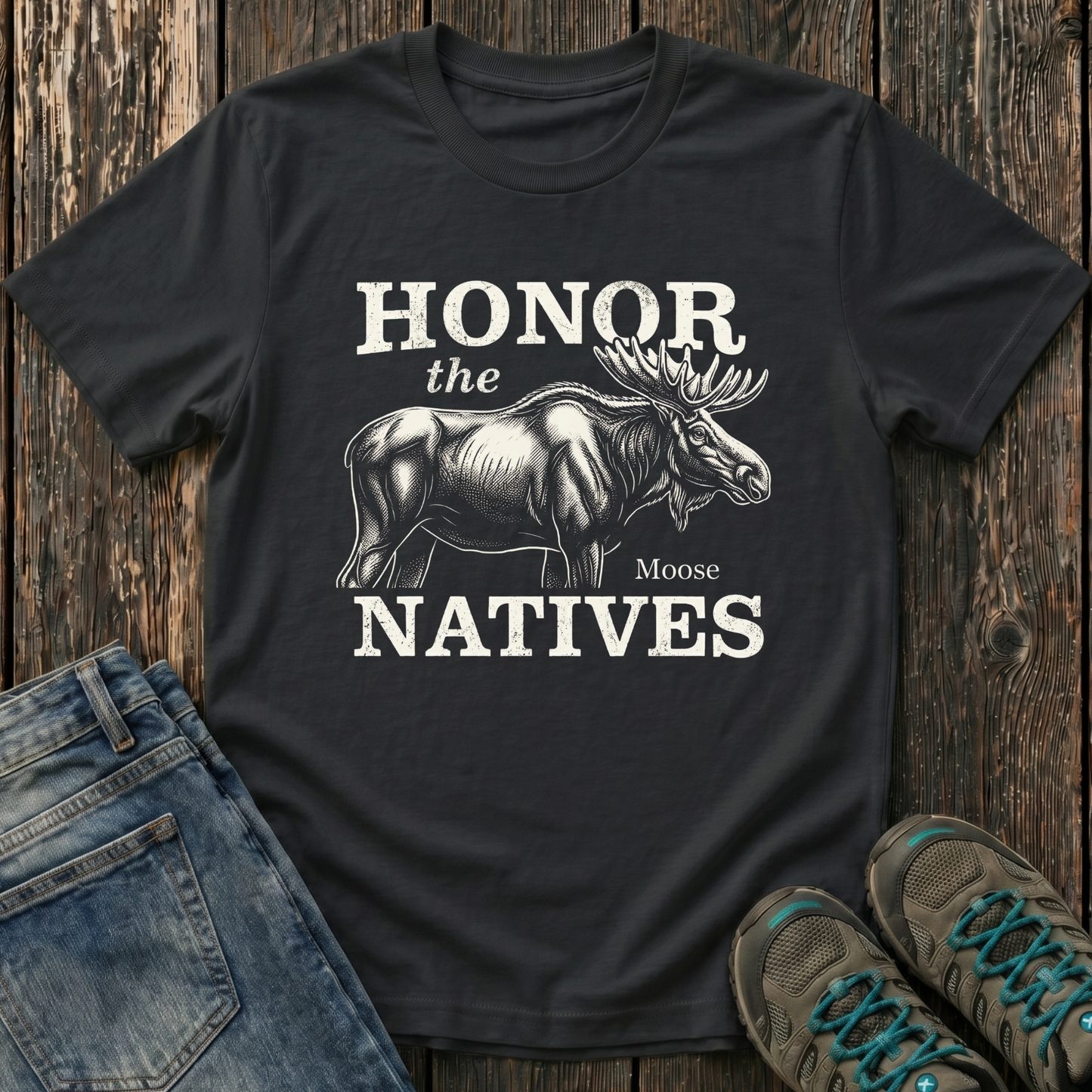Children's Honor The Natives Moose T-shirt