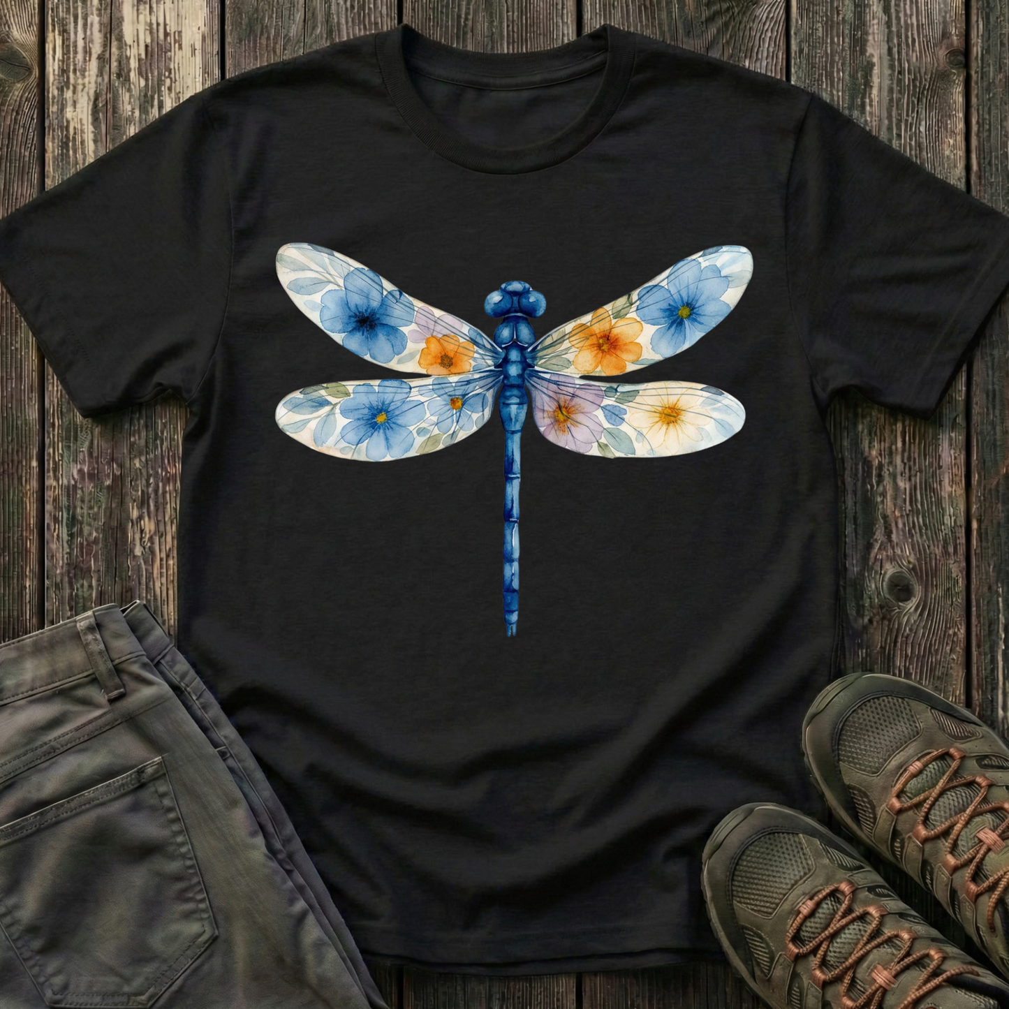 Dragonfly of Flowers T-shirt