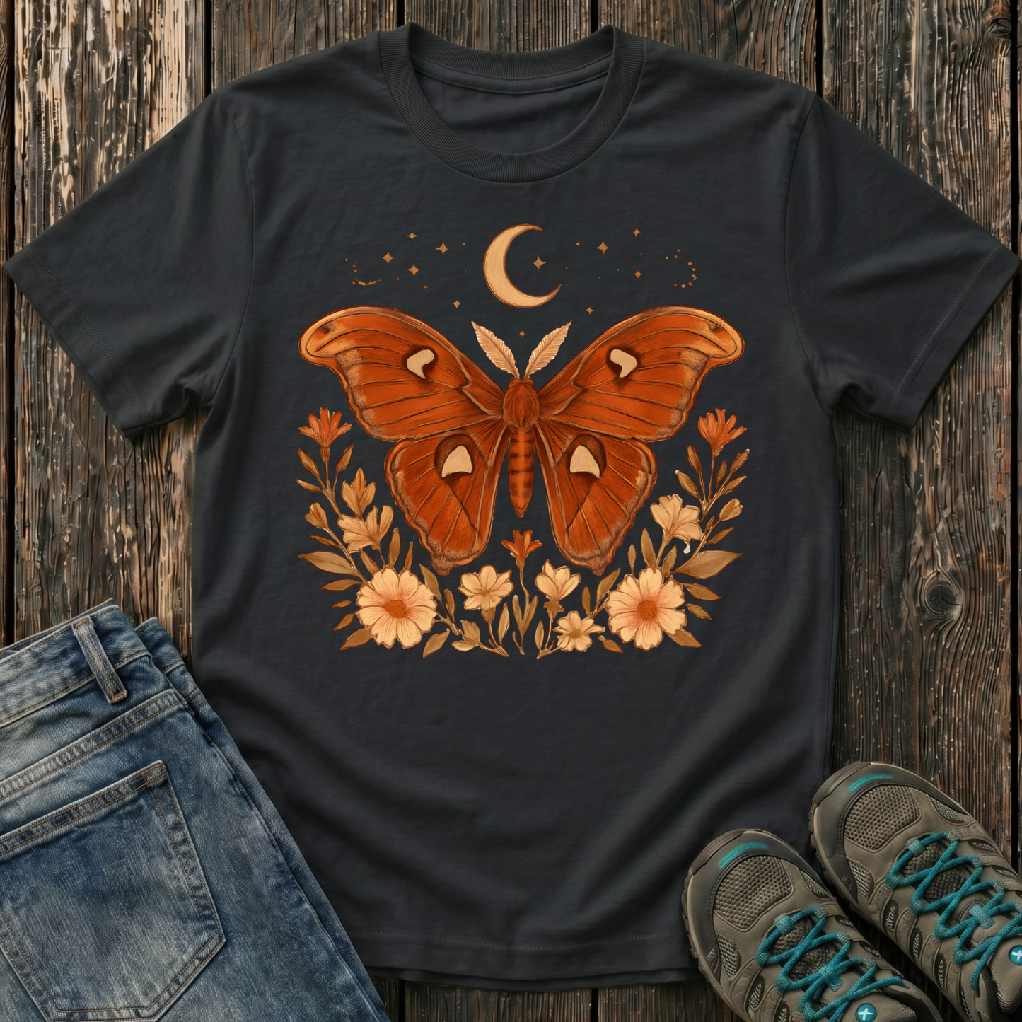 Children's Atlas Moth Moon Bathing T-shirt