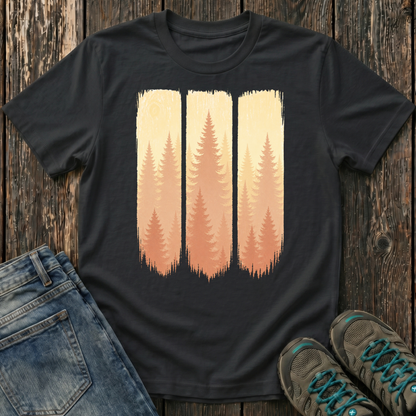 Children's Forest Sunset Brushstrokes T-shirt