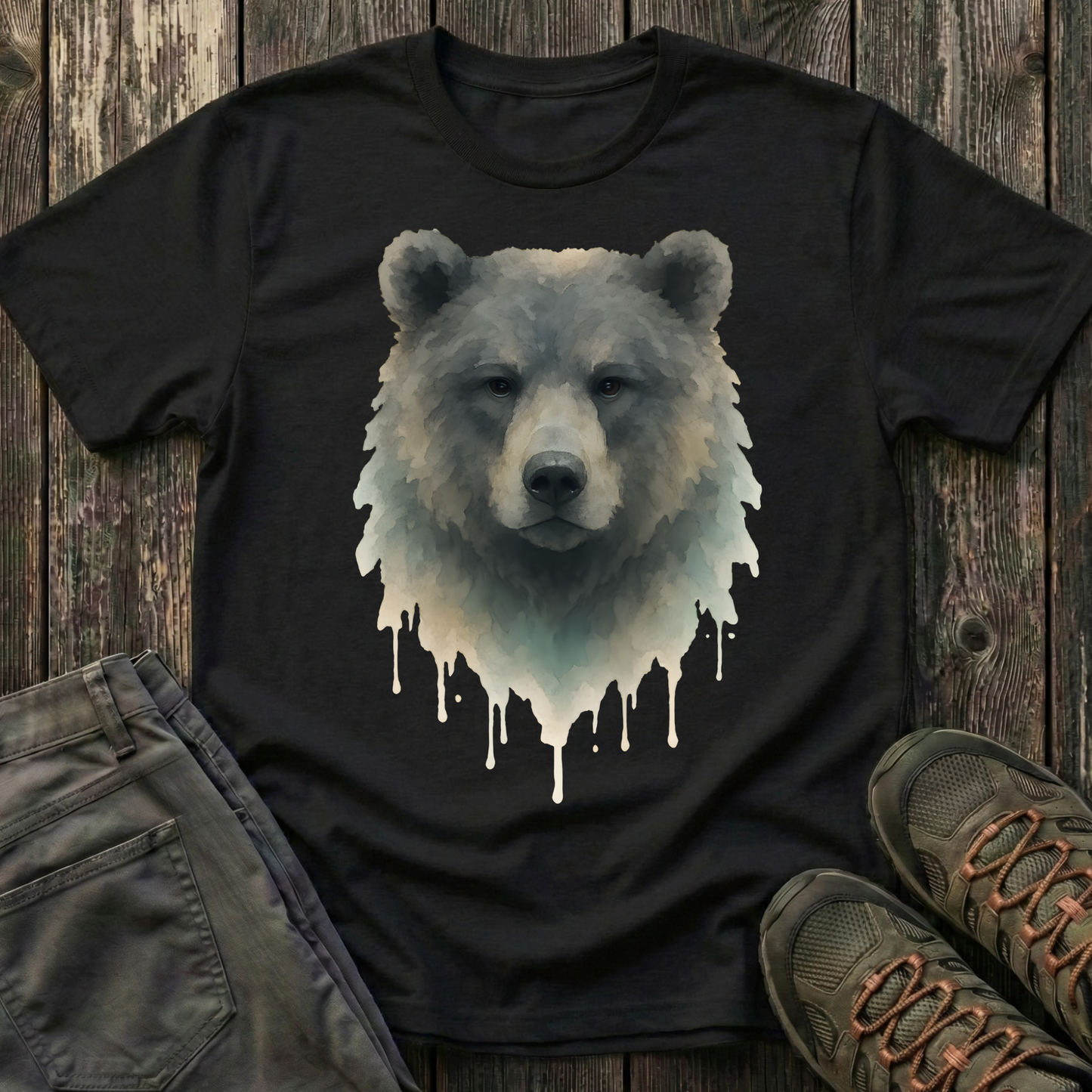 Watercolor Bear Portrait T-shirt