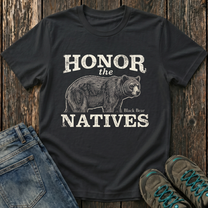 Children's Honor The Natives Black Bear T-shirt