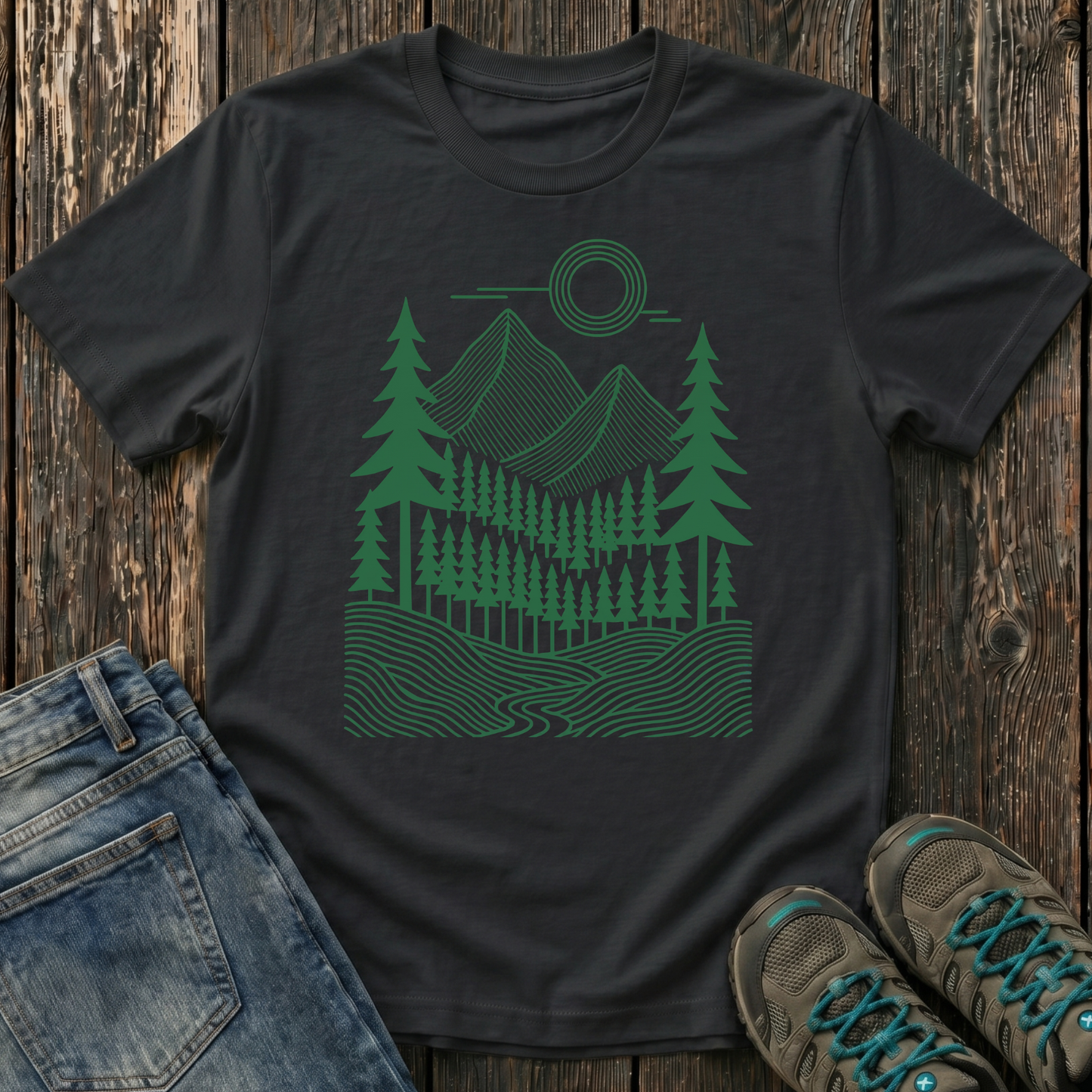 Children's Geometric Pines T-shirt