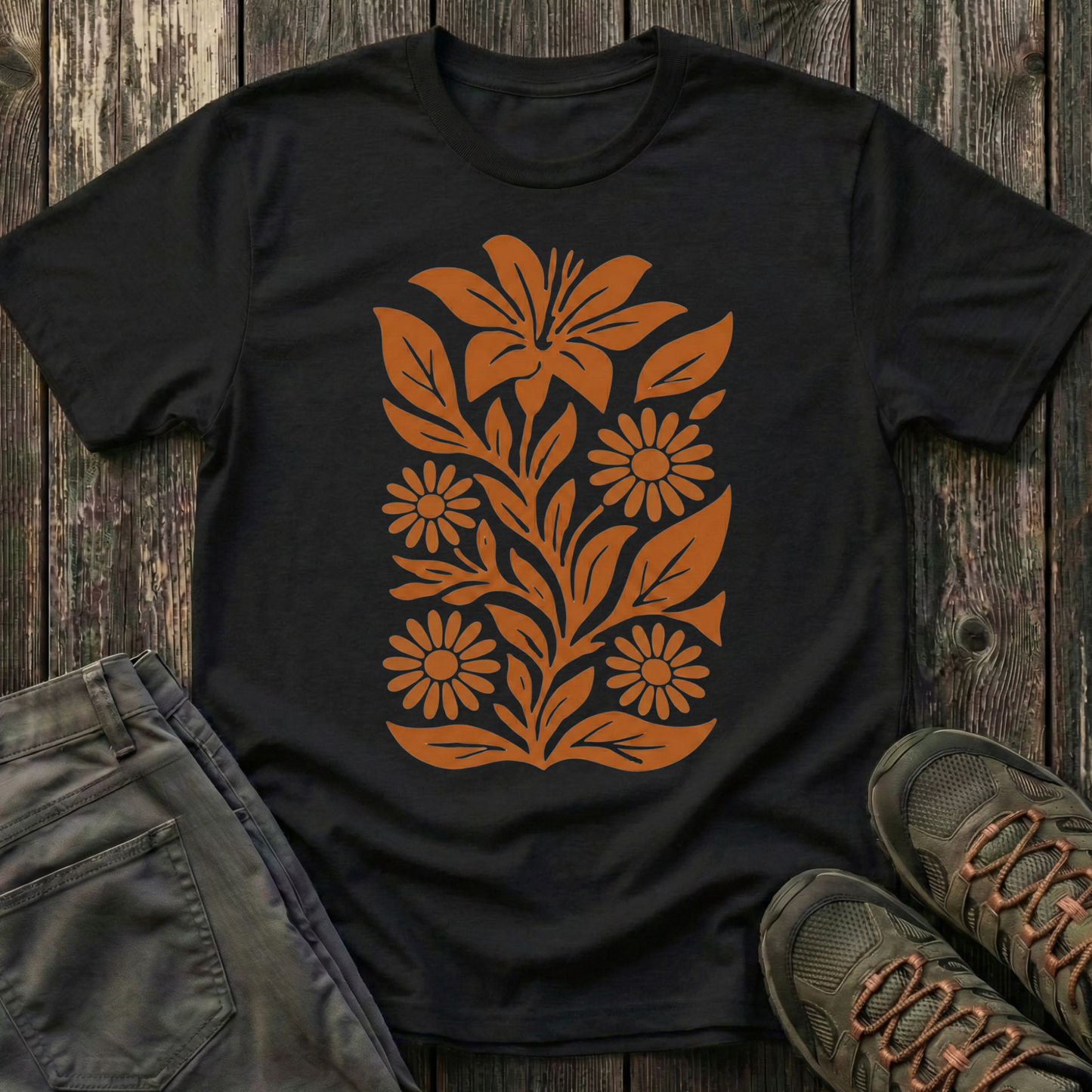 Daylily and Friends Ink Print T-shirt