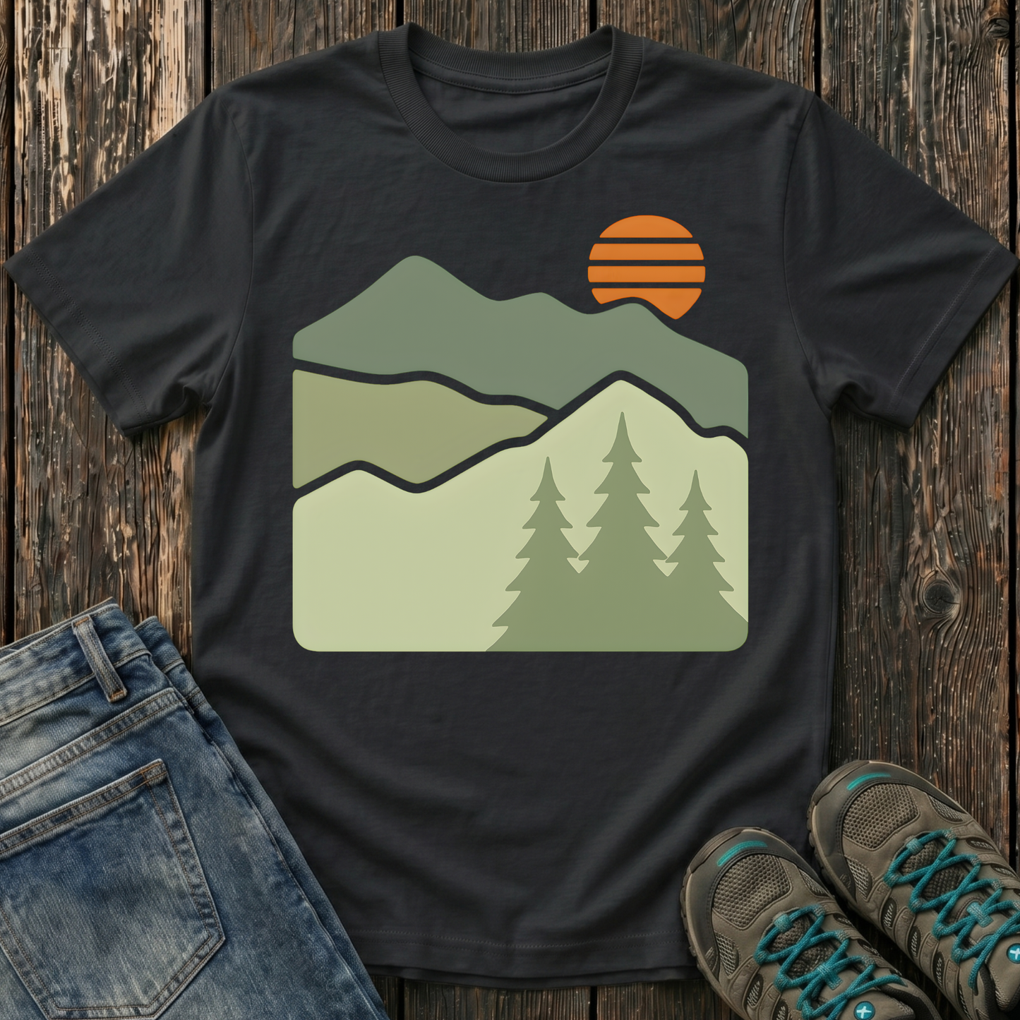 Children’s Retro Sun Rising T-shirt