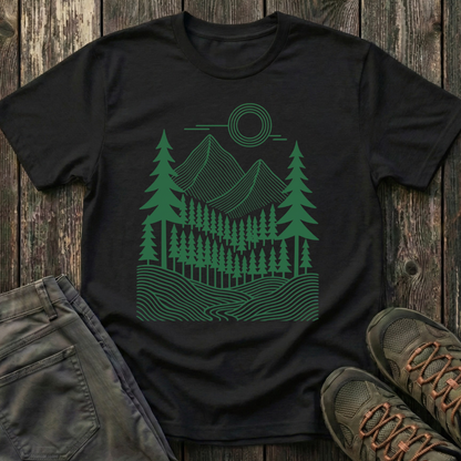 Geometric Pines T-shirt
