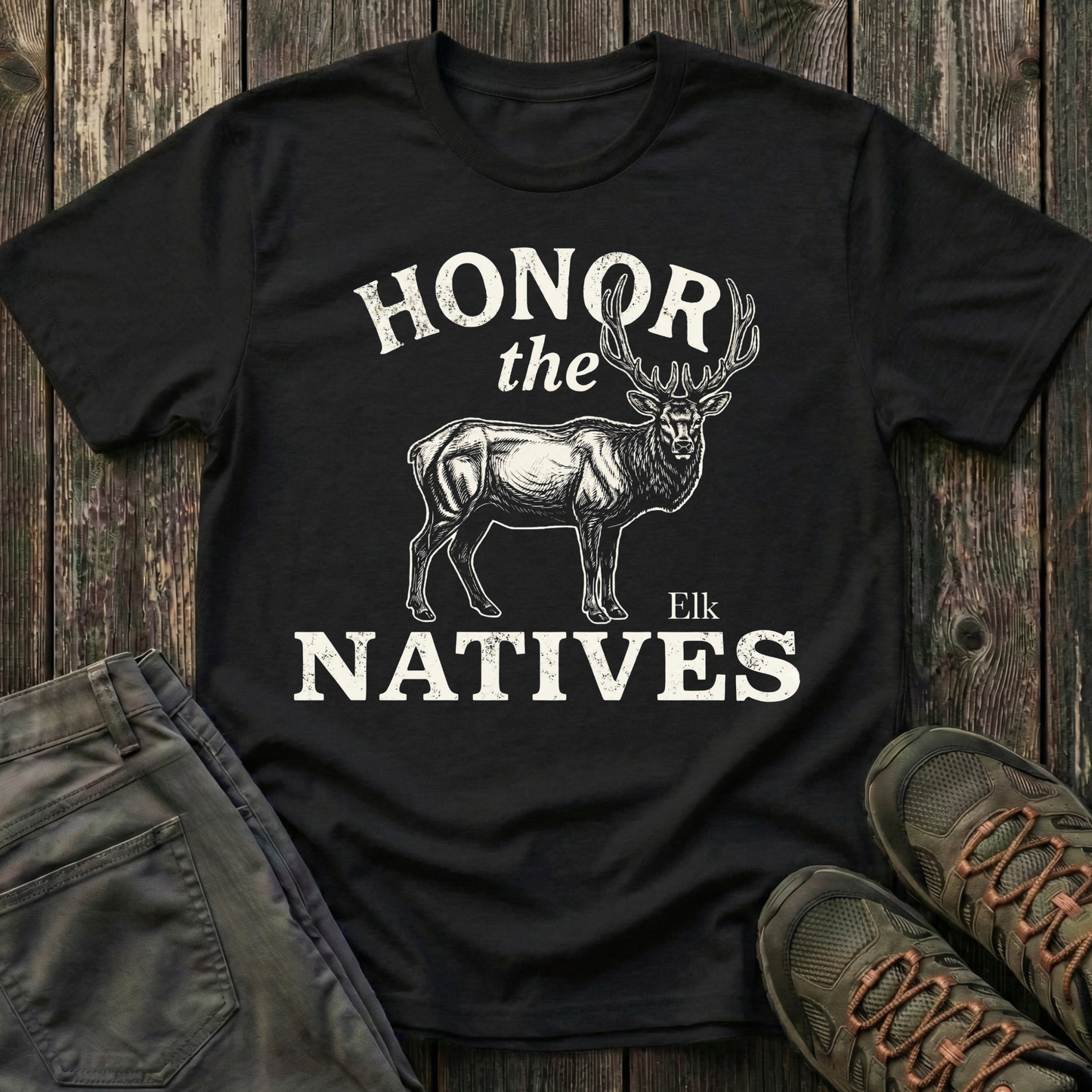 Honor The Natives Elk T-shirt