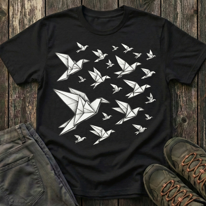 Origami Birds In Flight T-shirt