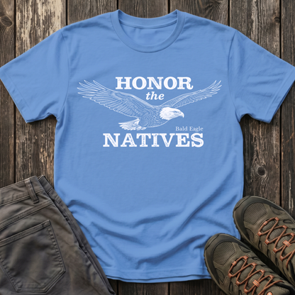 Honor The Natives Bald Eagle T-shirt White