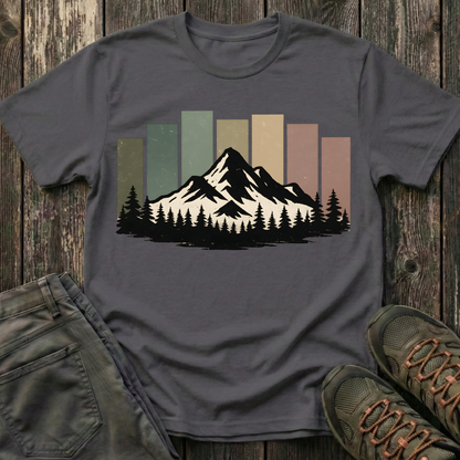 Mountain Peak Earth Tones T-shirt