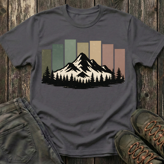 Mountain Peak Earth Tones T-shirt