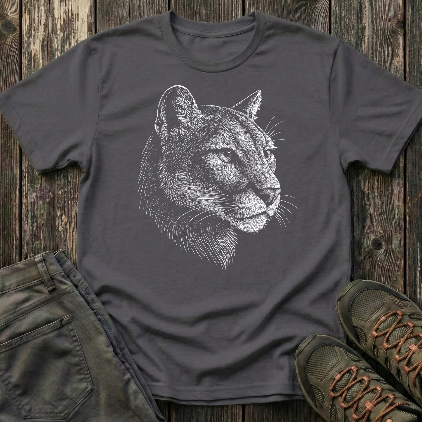 Mountain Lion Portrait T-shirt