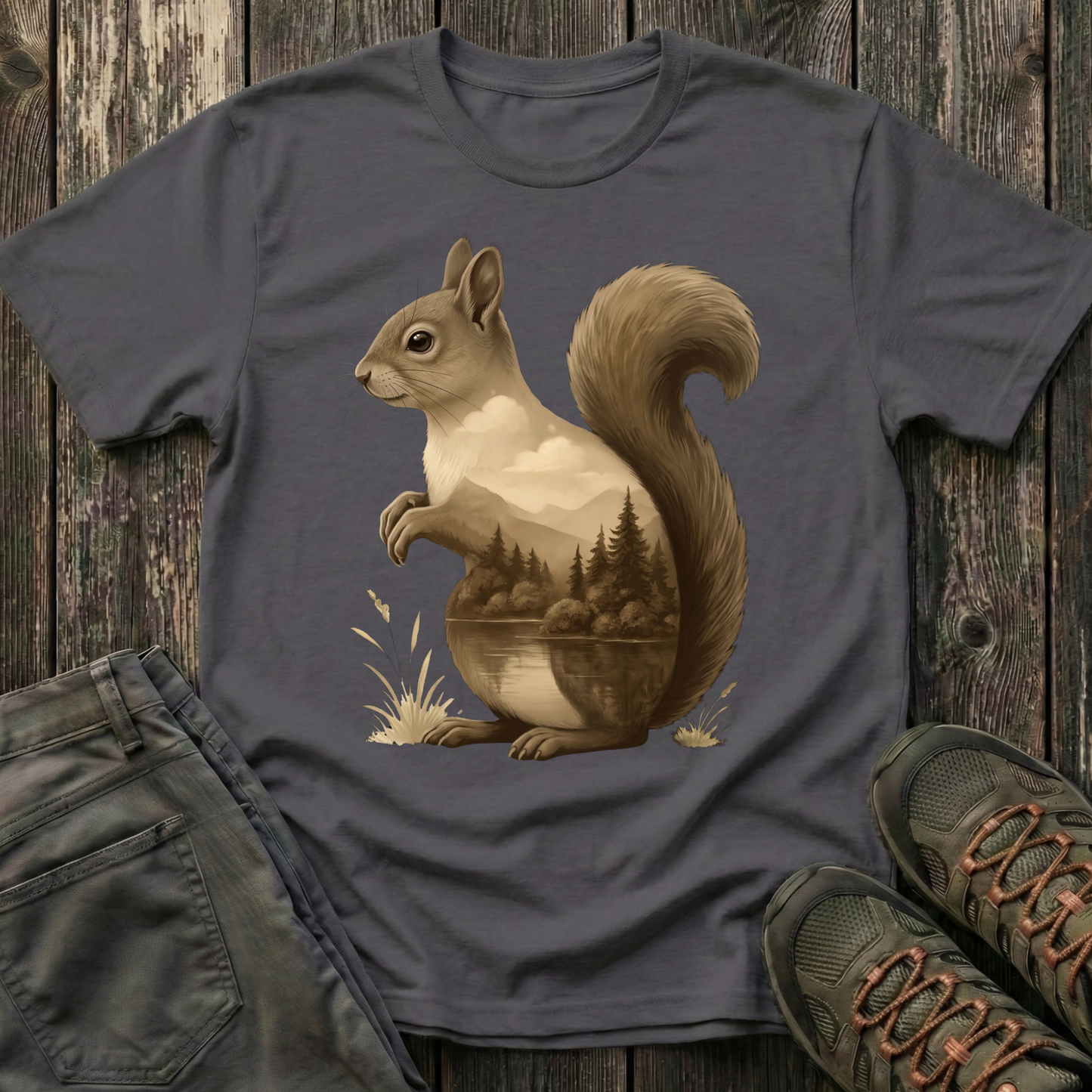 Squirrel Inner Landscape T-shirt