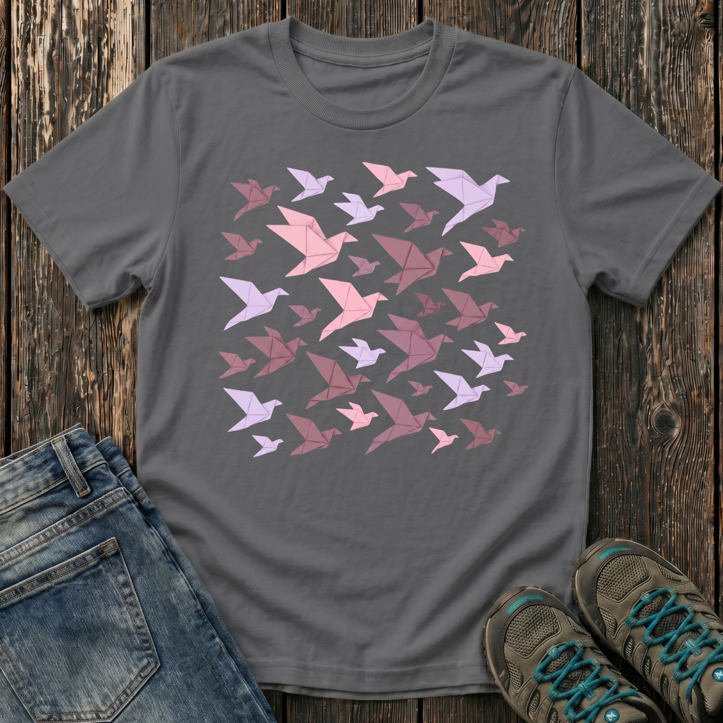 Children's Origami Birds Summer T-shirt