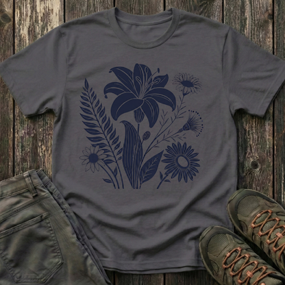 Flower Medley Ink Print T-shirt