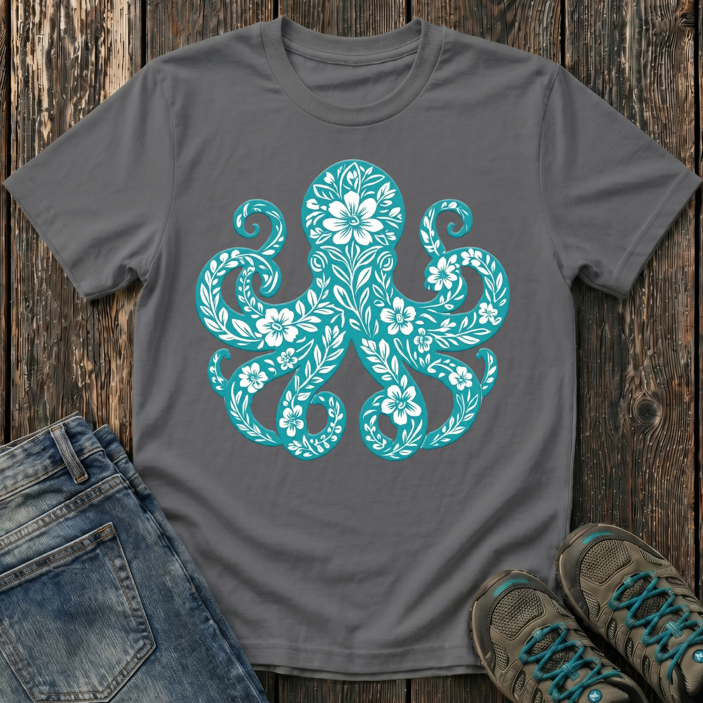 Children's Blooming Octopus T-shirt